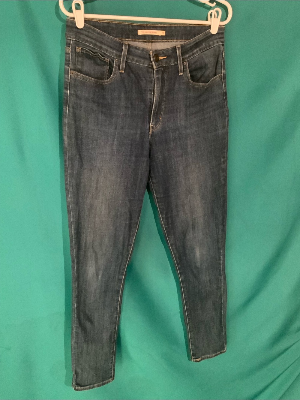 LEVI’S 721 DARK INDIGO WASH HIGH RISE SKINNY JEANS, CLASSIC STYLE
